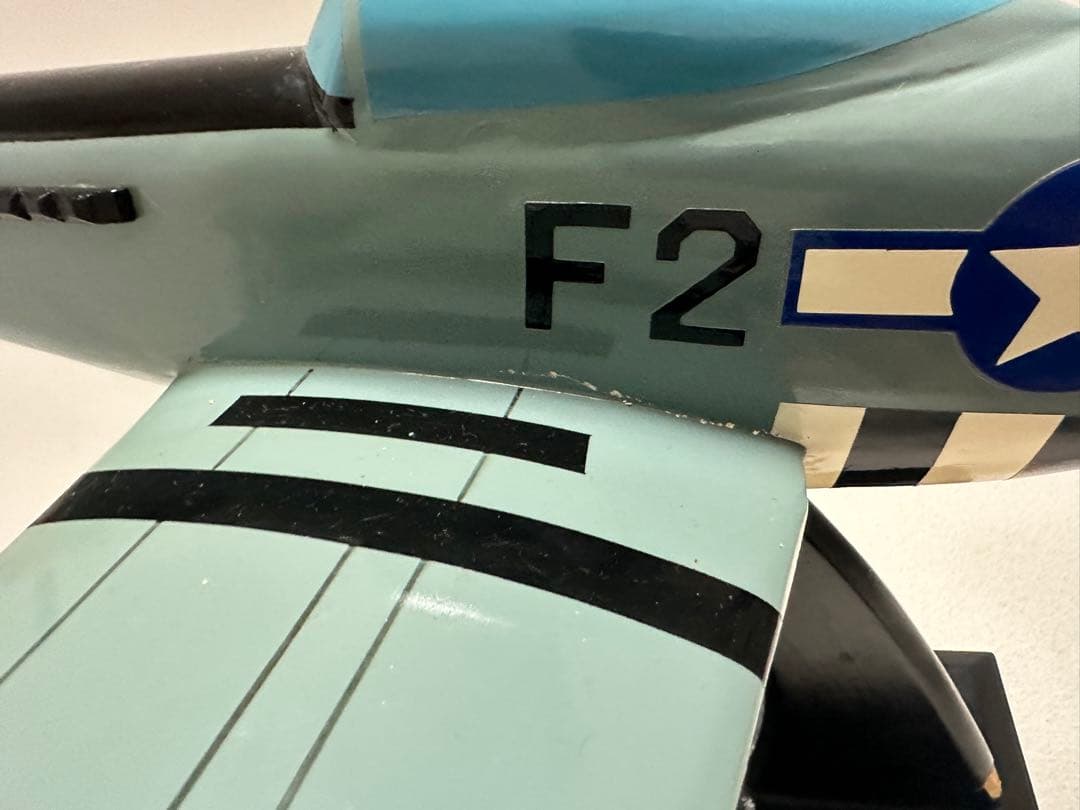 最終値下P-51D MUSTANG 1/24 マスタング 傷塗装剥がれあり　木製