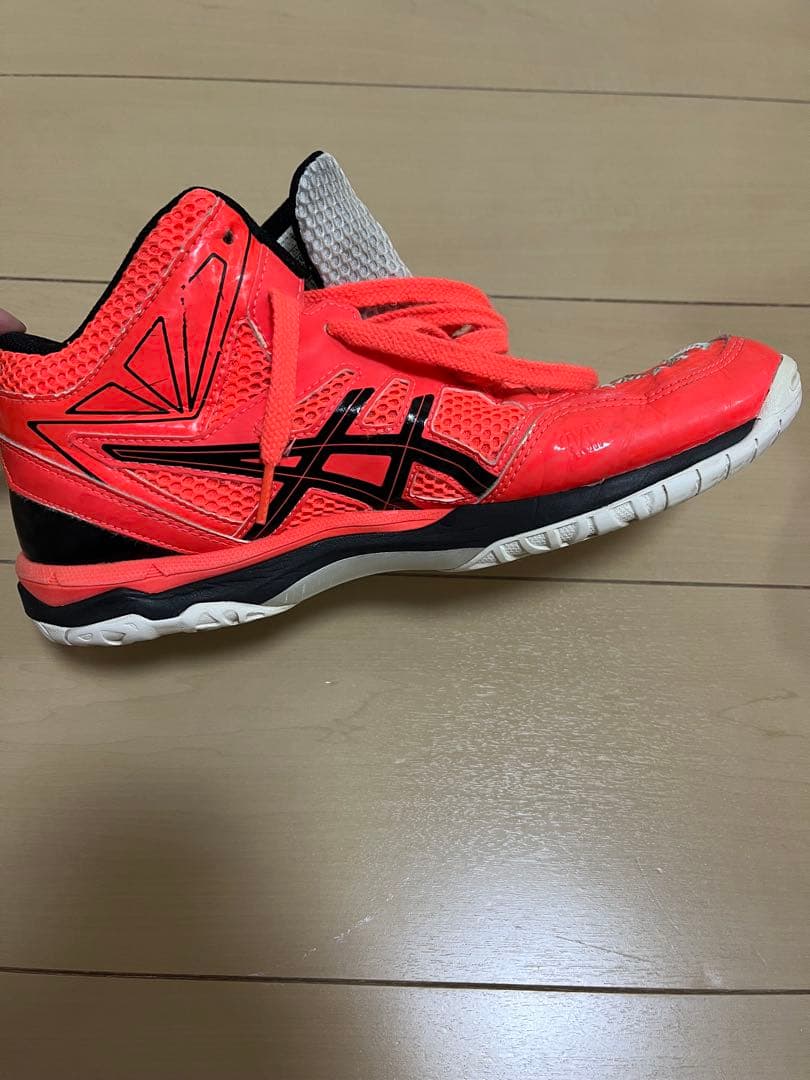 ASICS バレーボールシューズ ピンク／オレンジ