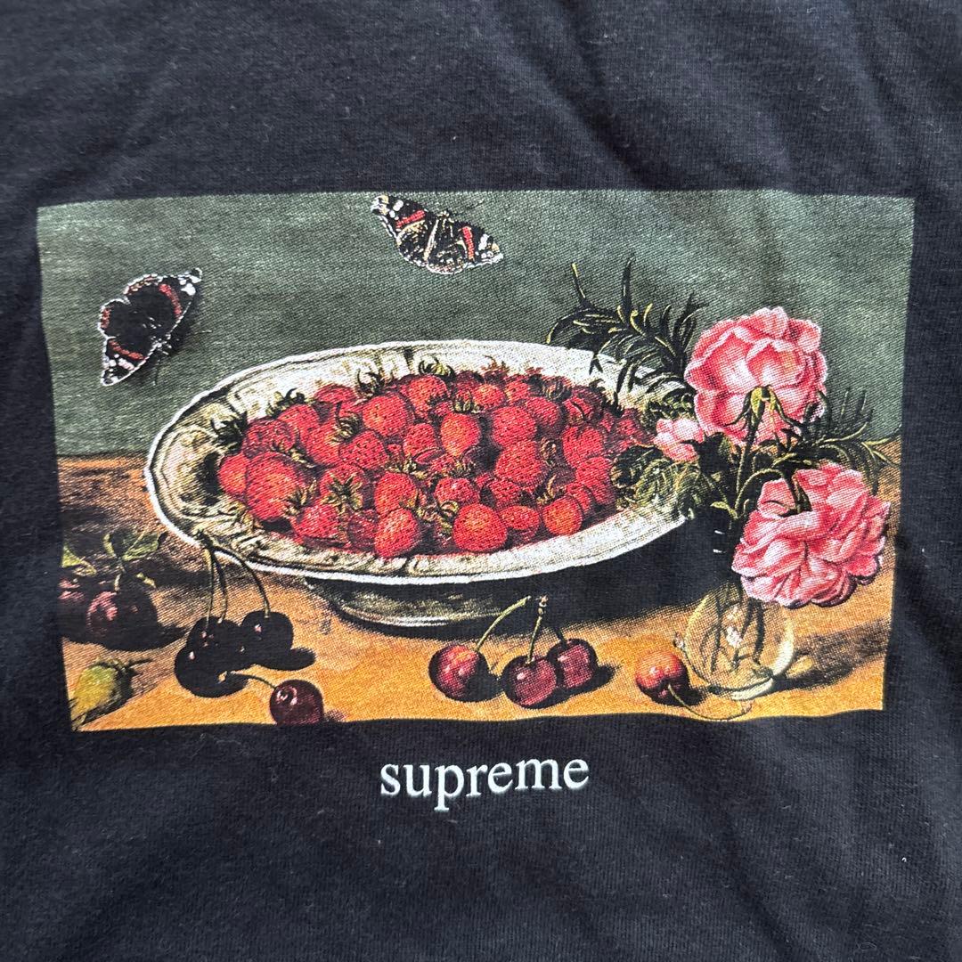 スケートボード Supreme Strawberries Tee \"Black\"