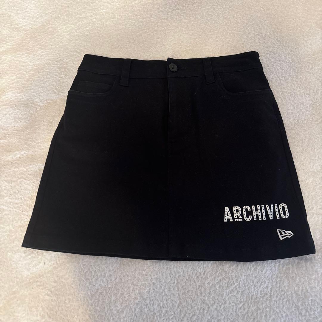 ARCHIVIO ✖️NEW ERAブラック Tシャツ スカート セットアップ