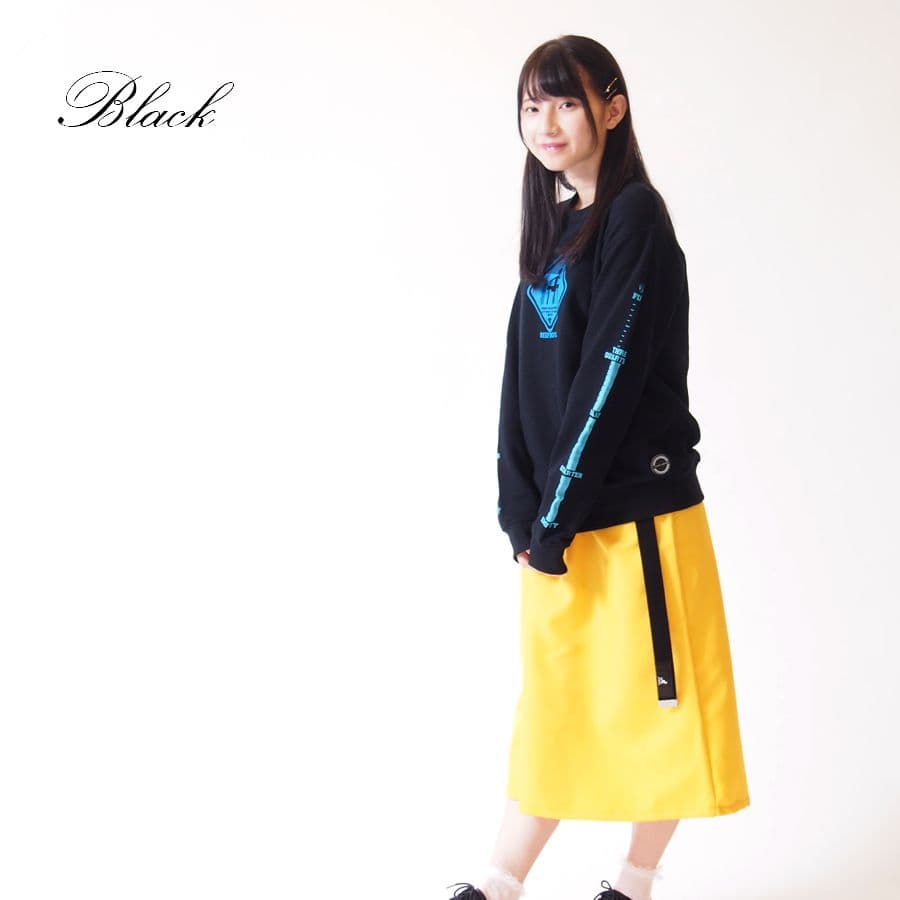黒木ほの香 コラボ 長袖トレーナー ブラック Mサイズ