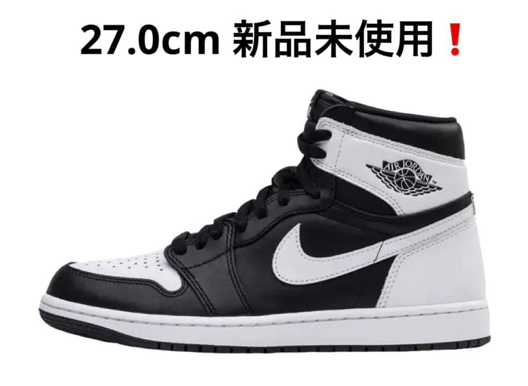【新品未使用❣️】ジョーダン1 ナイキ\"Black/White