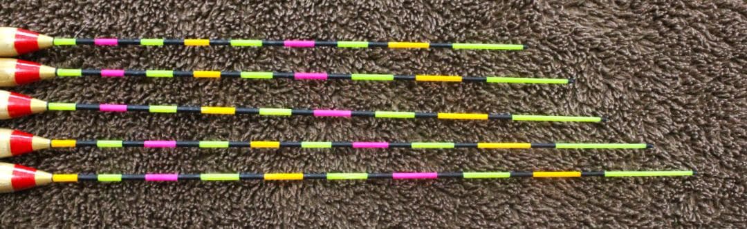 ヘラ浮き パイプトップ５本セット (レッド) 新品未使用