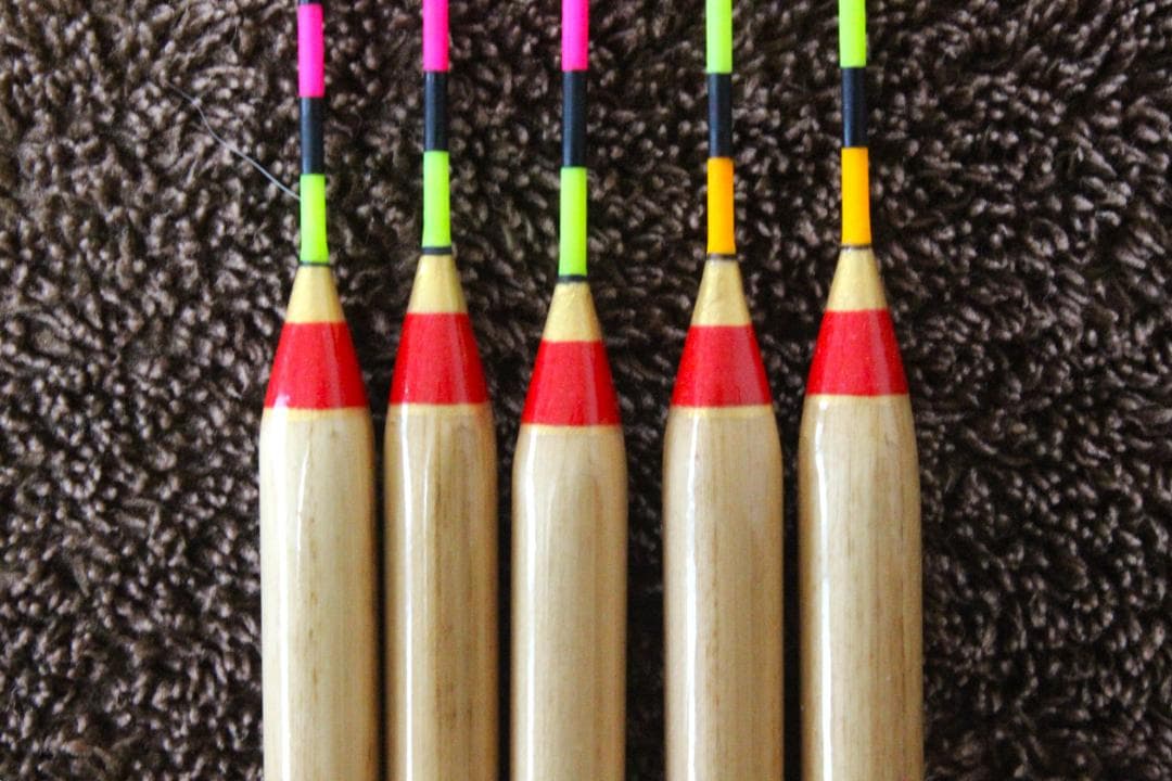 ヘラ浮き パイプトップ５本セット (レッド) 新品未使用