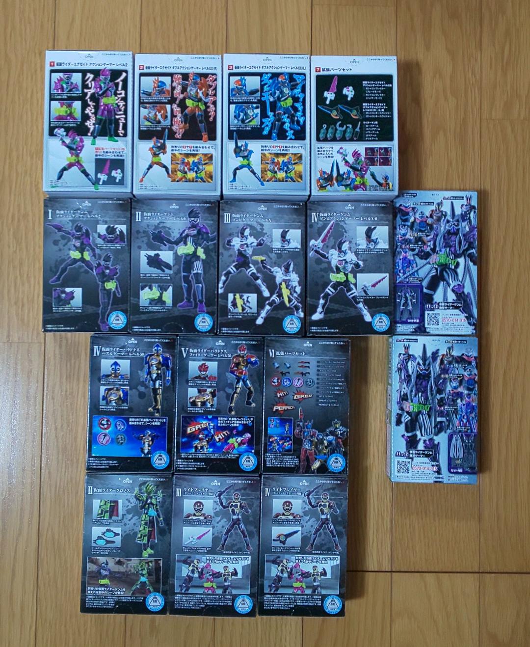 超激レア！入手困難品！SHODO-X 仮面ライダーエグゼイド コンプリートセット