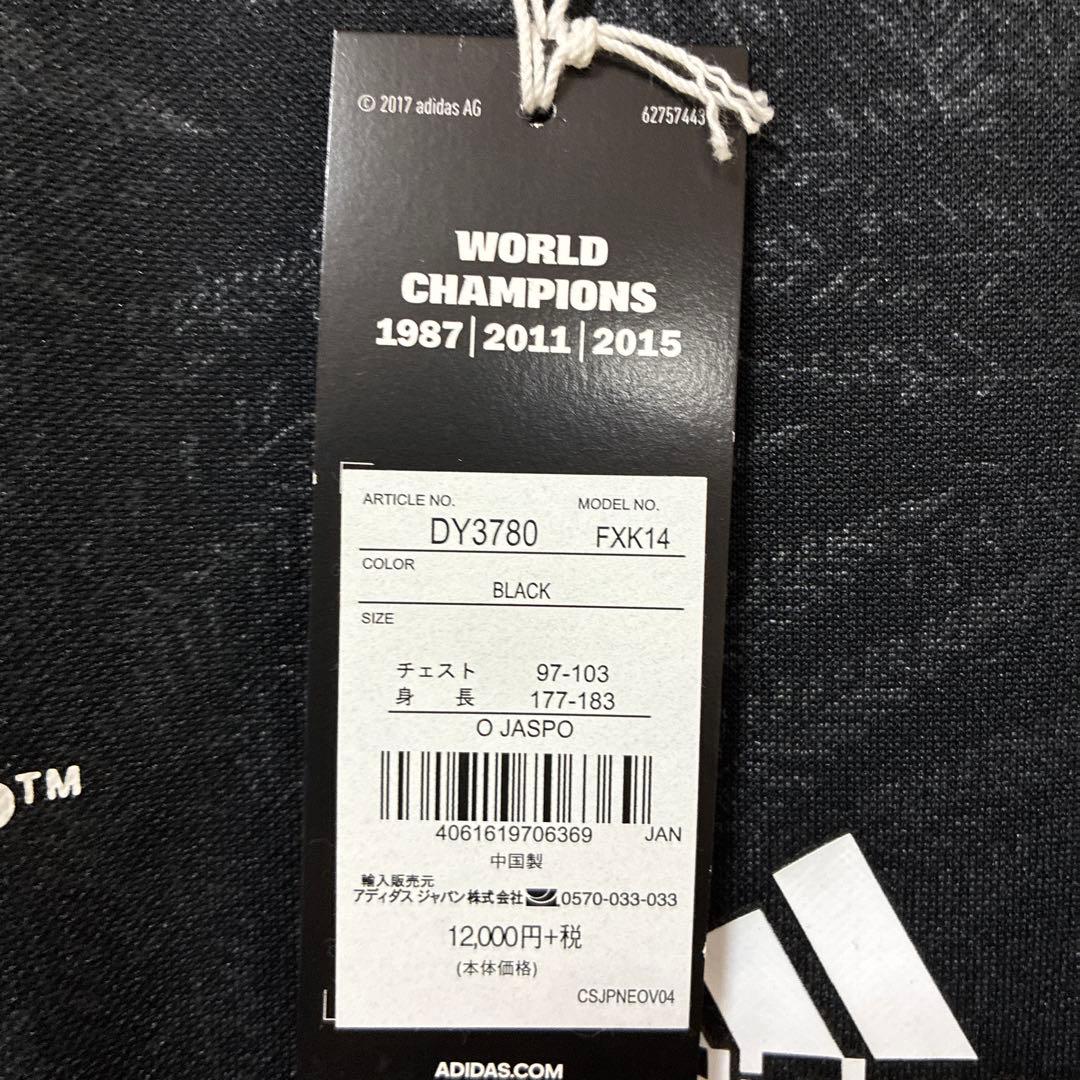 新品19年RWC NZ代表オールブラックス adidas XL