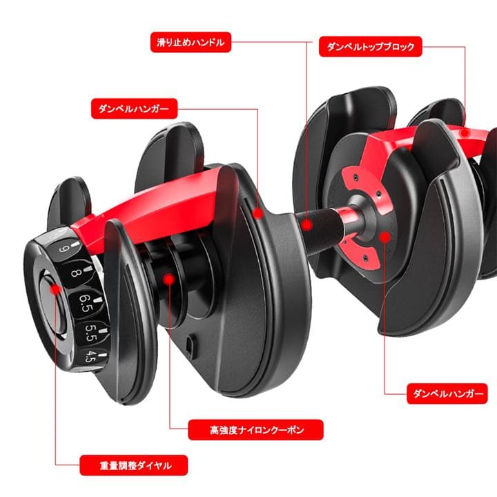 トレーニングベンチと可変式ダンベル24kgx2セット
