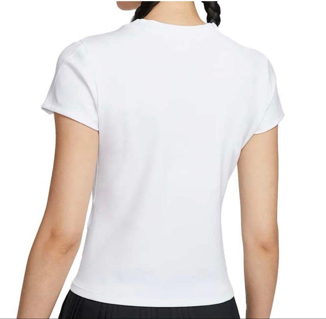ナイキ　ウィメンズ Dri-FIT ショートスリーブ テニストップ　ホワイト　S