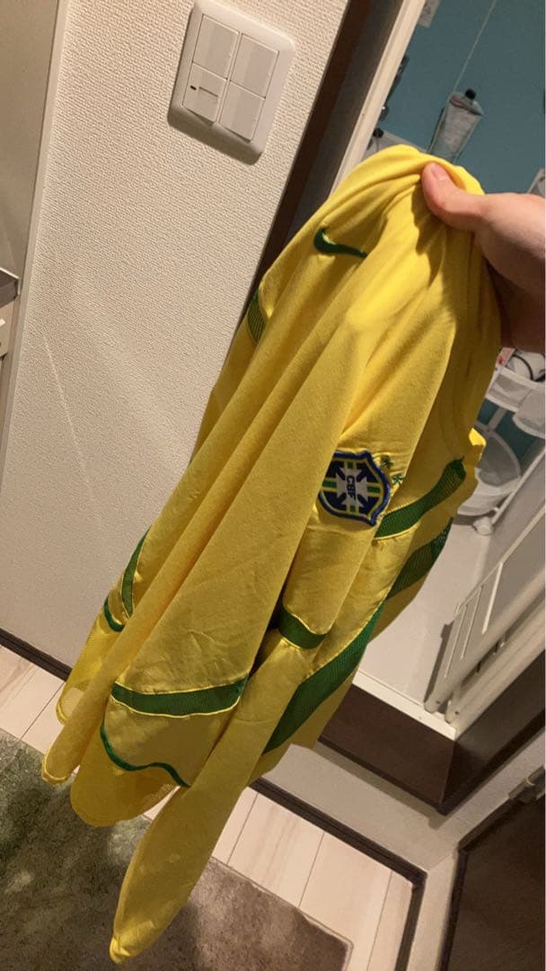 ブラジル代表 2002 ホーム ユニフォーム 長袖 選手仕様