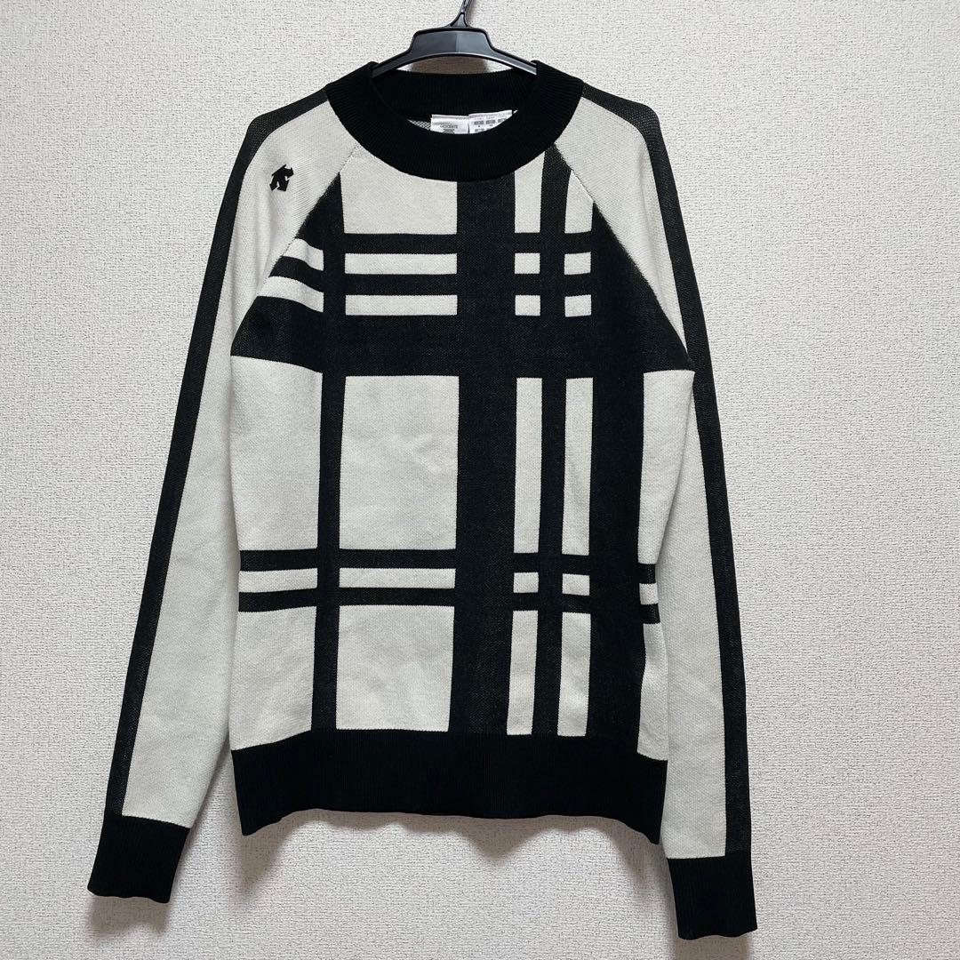 美品♡DESCENTE デサントゴルフ セットアップ ニット スカート チェック