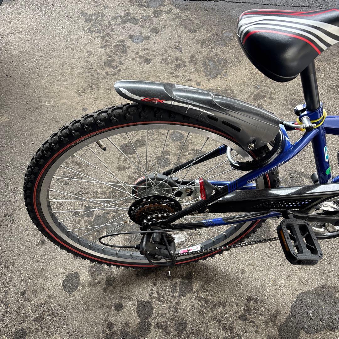 引き取り限定　 BRIDGESTONE 子供用自転車 青 前カゴ付き