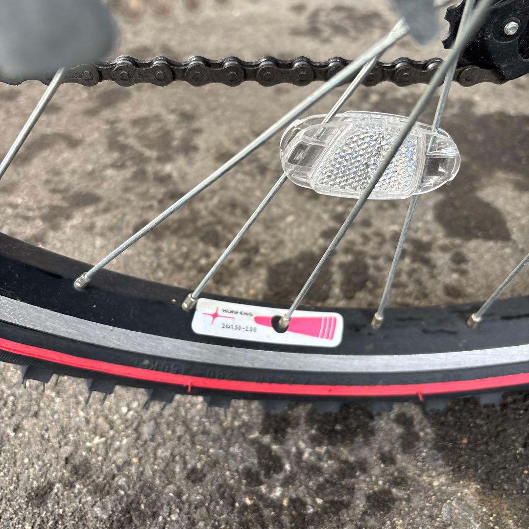 引き取り限定　 BRIDGESTONE 子供用自転車 青 前カゴ付き