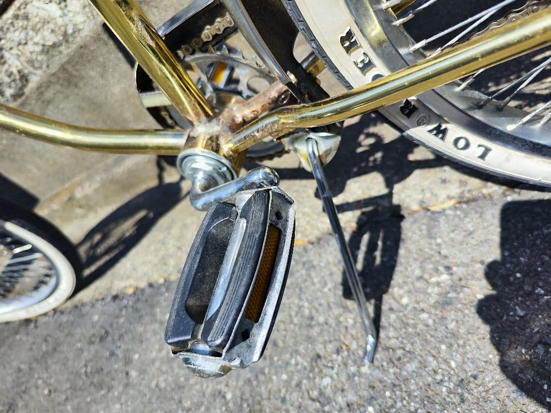 中古　ローチャリ　ゴールド　ローライダー自転車　２０インチ　直接引き取り限定