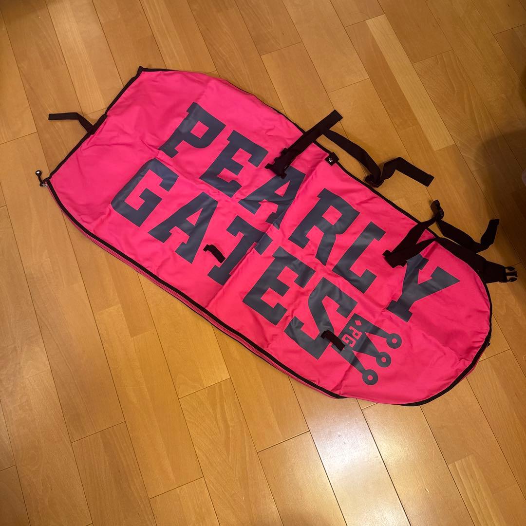 PEARLY GATESゴルフバッグカバー ピンクトラベルカバーキャディバッグ