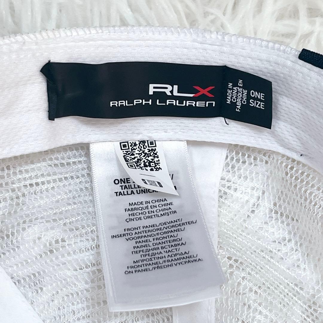 美品✨ラルフローレンRLX 現行QRタグ ゴルフキャップ ホワイト 正規品