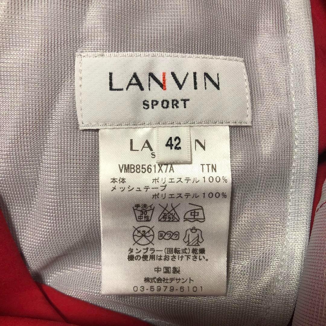 ランバンスポール ゴルフ ハーフ ショート パンツ レッド サイズ42