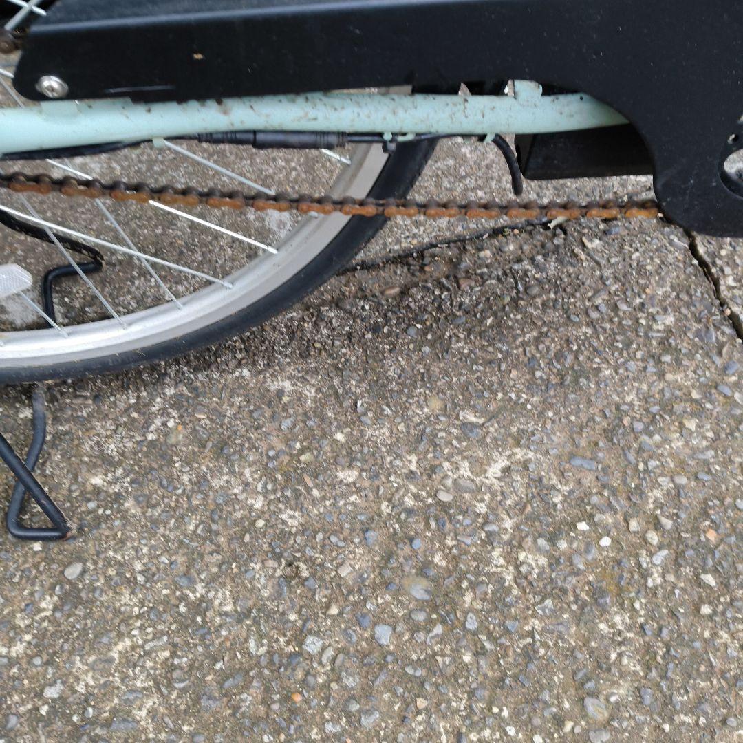 電動アシスト自転車 シティタイプ ミントグリーン折りたたみ式