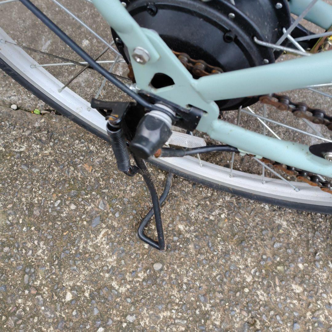 電動アシスト自転車 シティタイプ ミントグリーン折りたたみ式