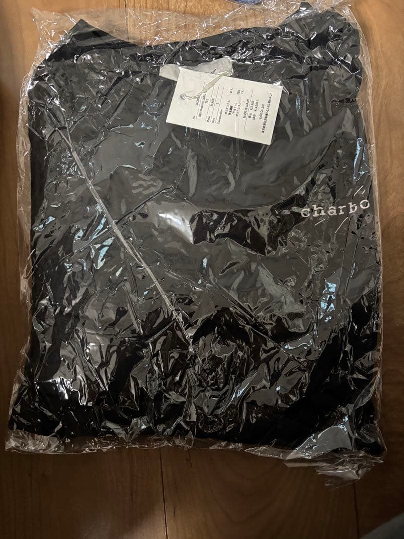 charbon ドライスムースロングスリーブTシャツ L ブラック　※新品未使用