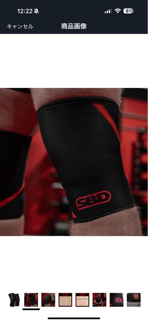 SBD ウエイトリフティング ニースリーブ Lサイズ 未使用未開封
