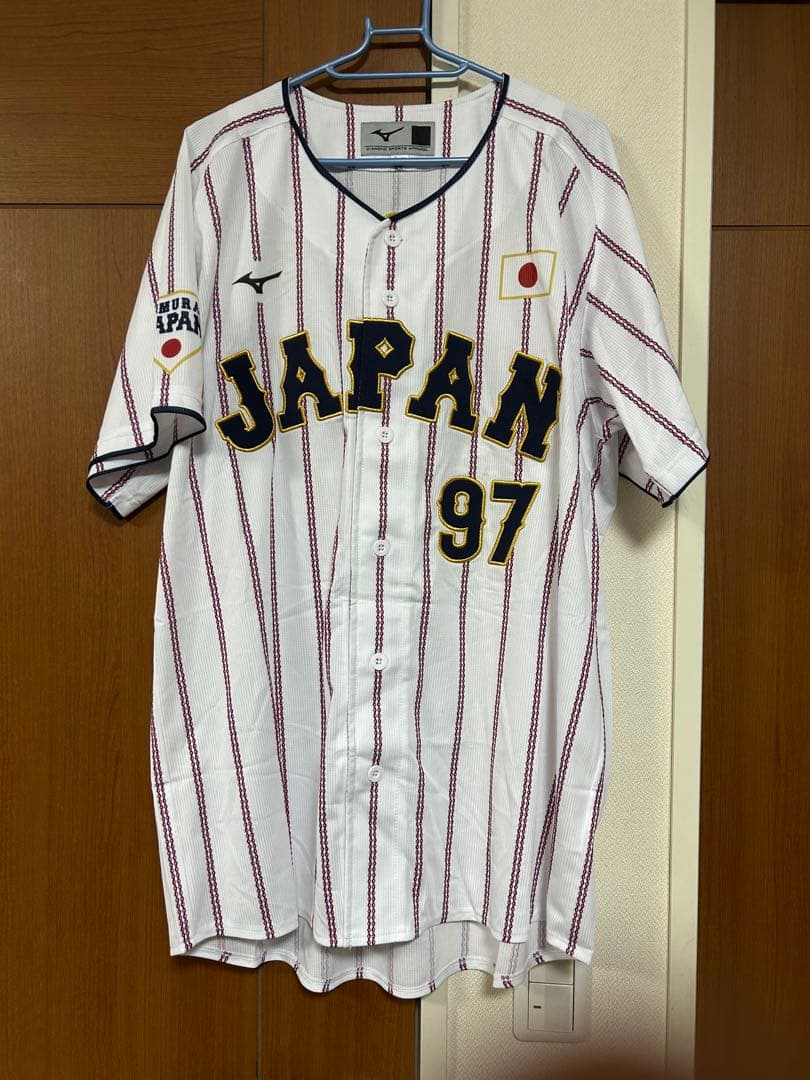 ミズノ 侍ジャパンレプリカユニホーム ホーム 背番号97 井上温大 Oサイズ
