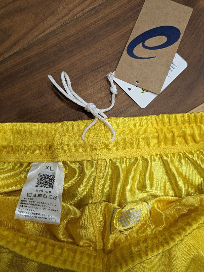 ⭐︎人気イエロー　ASICS　アシックス　バレーボール　ゲームパンツ　パンツ　国体
