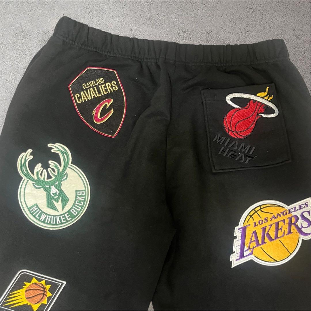 月*日様 【希少】NBA/エヌビーエー チームワッペン刺繍 裏毛 スウェットパン