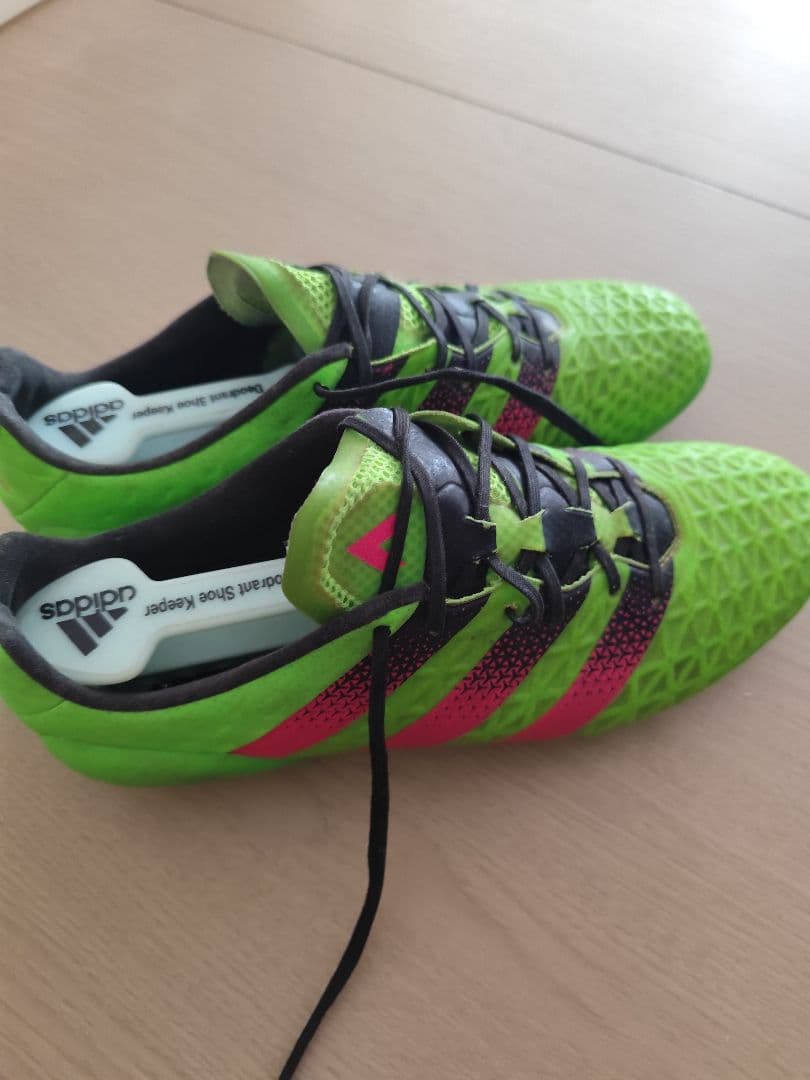 adidas サッカーシューズ グリーン/ピンク FG