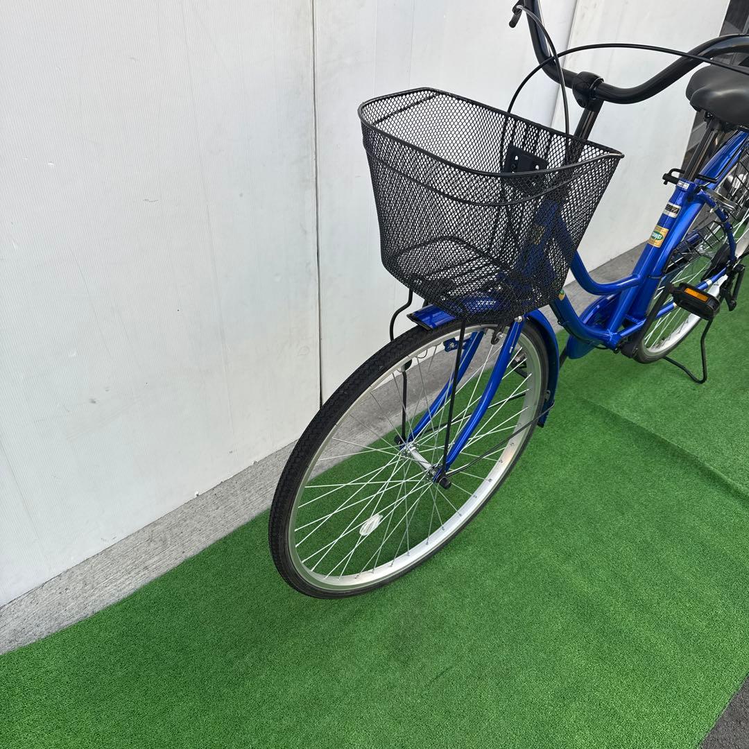 自転車26インチ ブルー美品【引き取り限定】