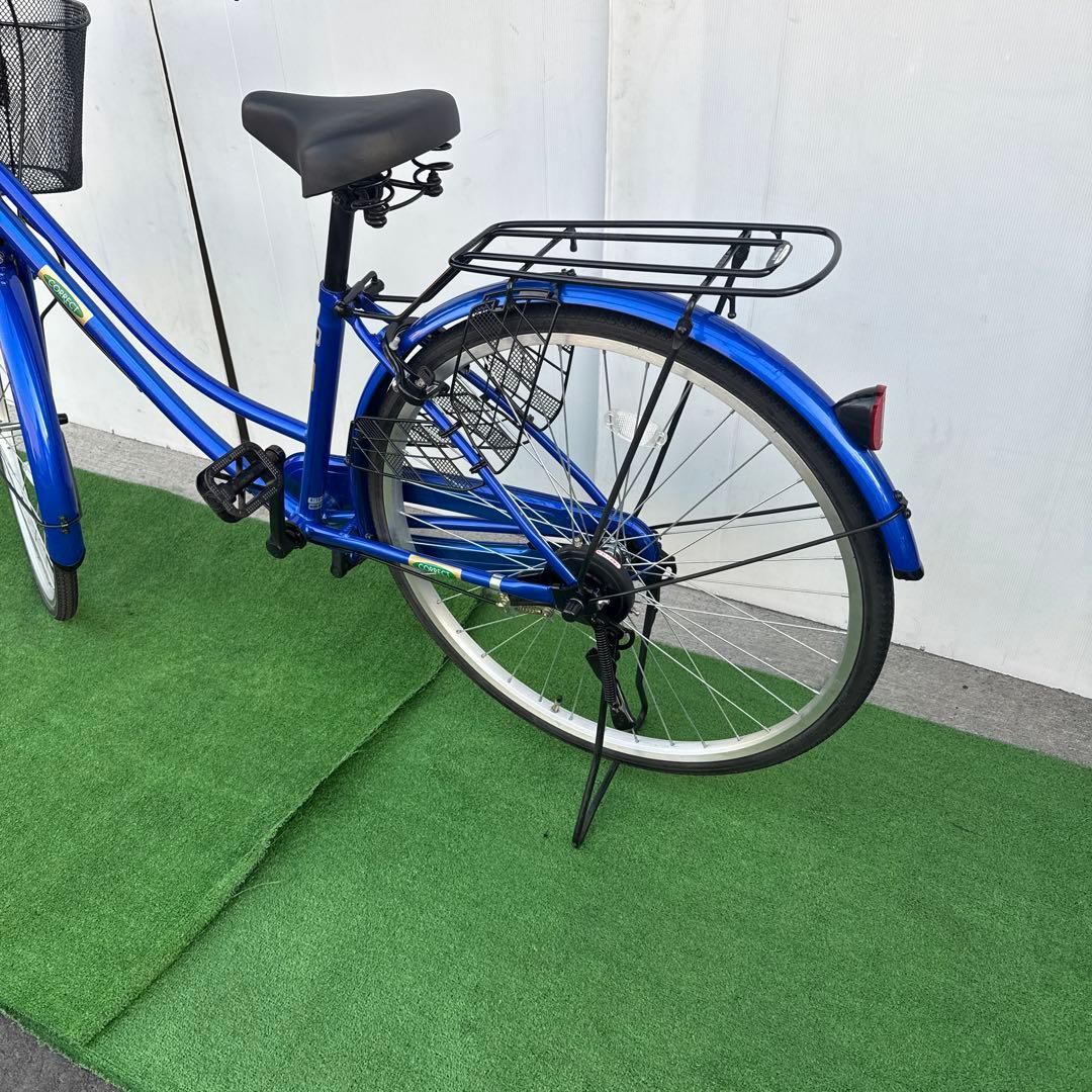 自転車26インチ ブルー美品【引き取り限定】