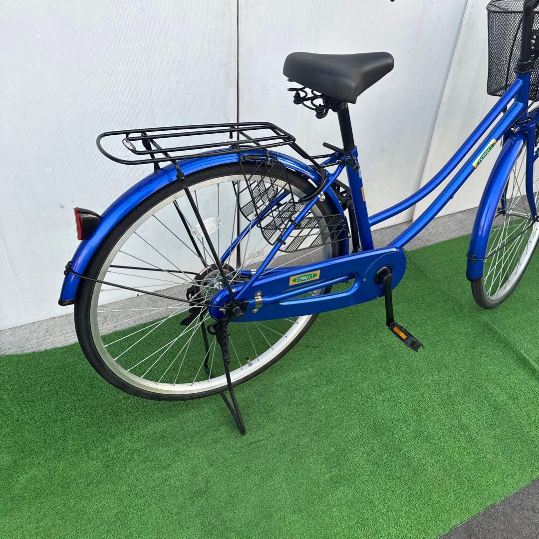 自転車26インチ ブルー美品【引き取り限定】