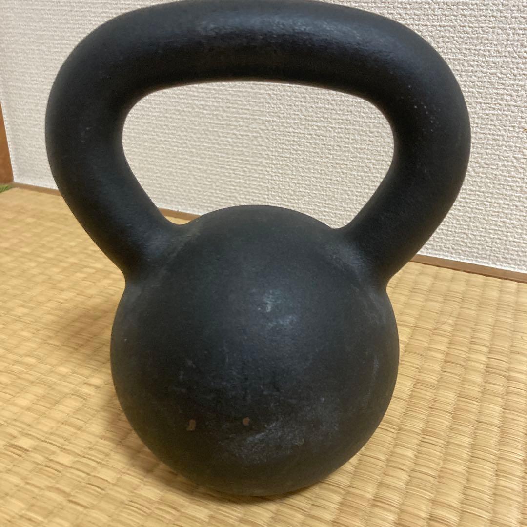 16kg 鋳鉄製 ケトルベル 黒