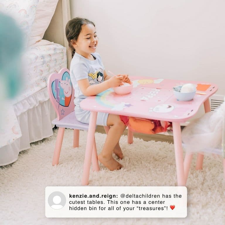 【首都圏限定納品】peppa pig ペッパピッグ テーブル＆チェアセット