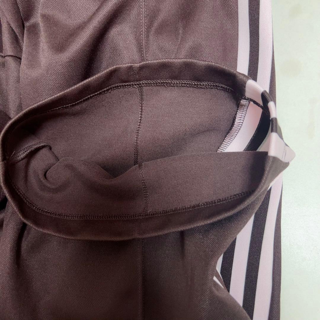 【美品】adidas ベッケンバウアー ジャージ トラックパンツ L 茶×ピンク