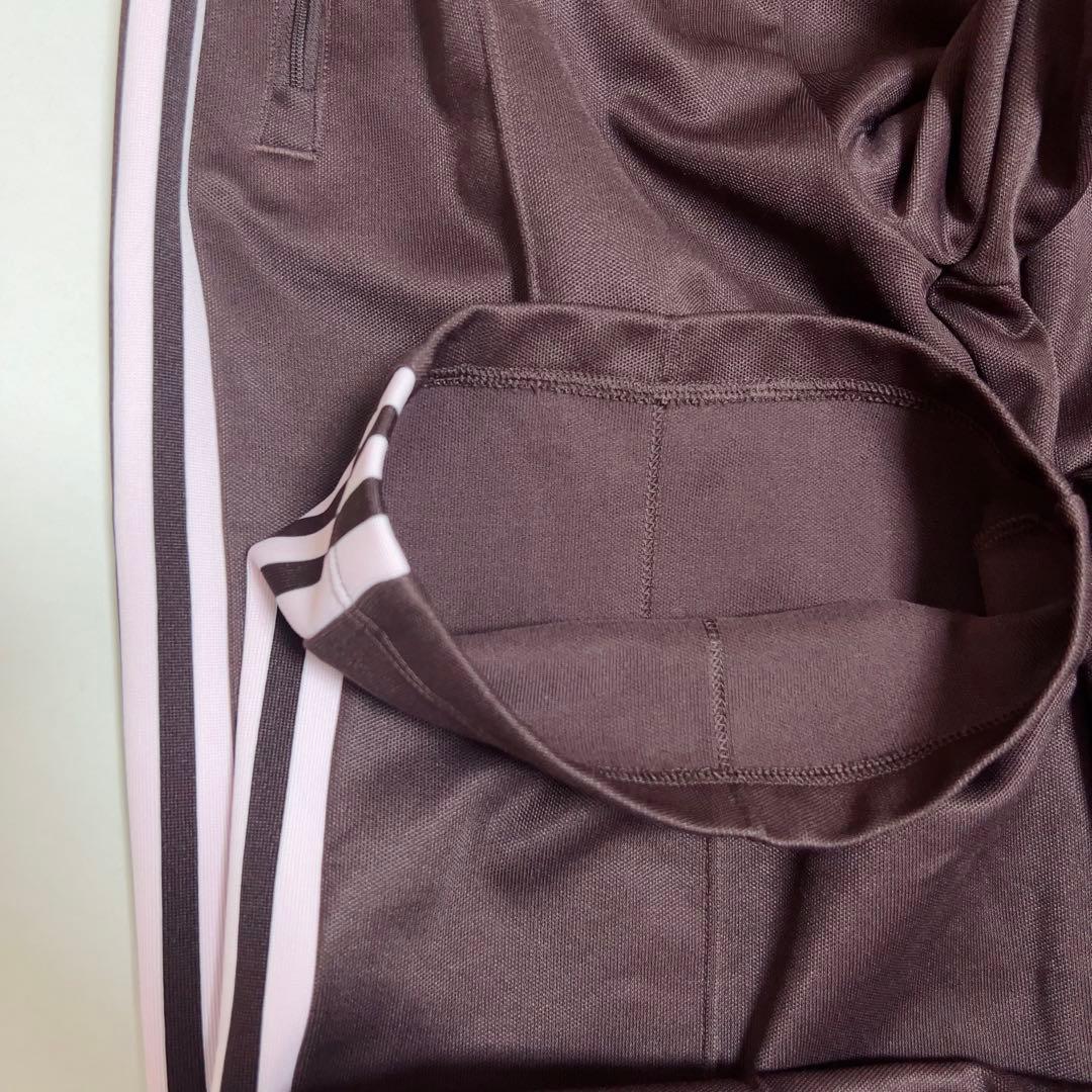 【美品】adidas ベッケンバウアー ジャージ トラックパンツ L 茶×ピンク