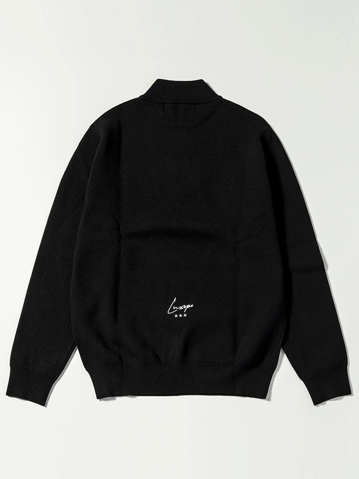 LUXEAKMPLUS / 23AW フロントロゴモックネックニット セーター