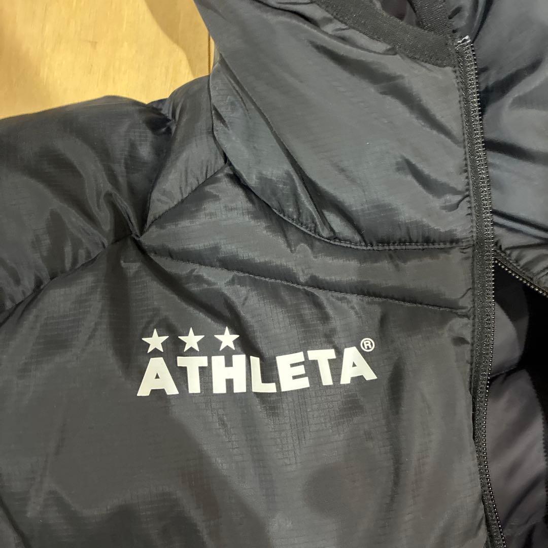 ATHLETA フード付きベンチコート 黒