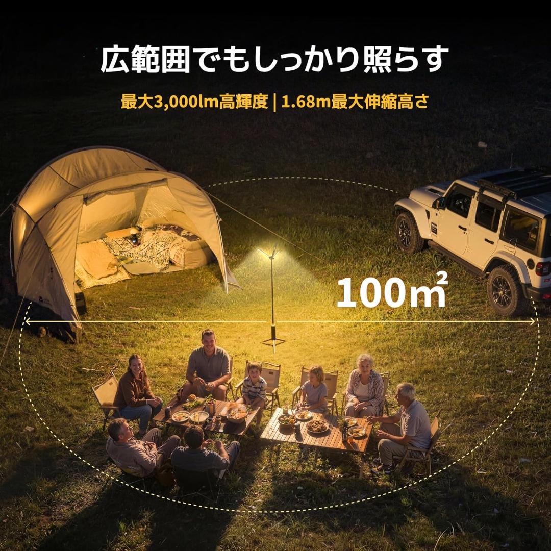 BougeRV LEDランタン キャンプランタン 充電式 3000lm 防水