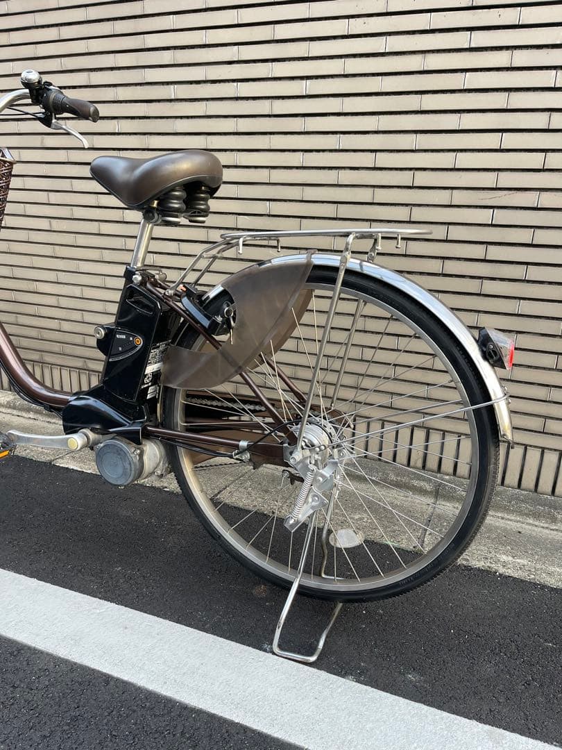 8.9ahパナソニック電動アシスト自転車 ブラウン シティタイプ