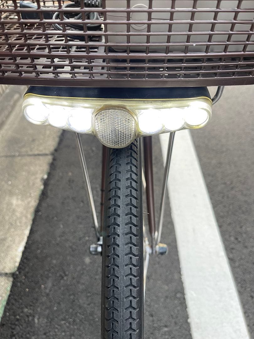 8.9ahパナソニック電動アシスト自転車 ブラウン シティタイプ