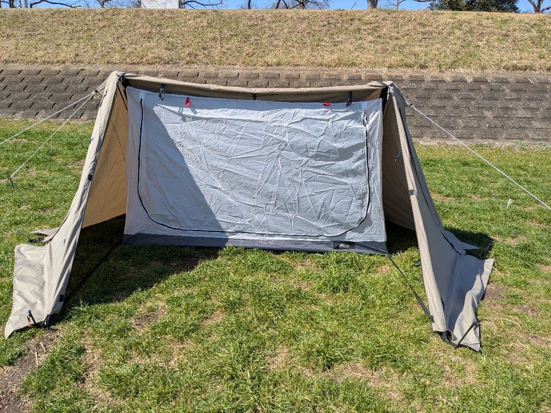 FIELDOOR　パップテント 320 TC　サイドウォール2枚付き