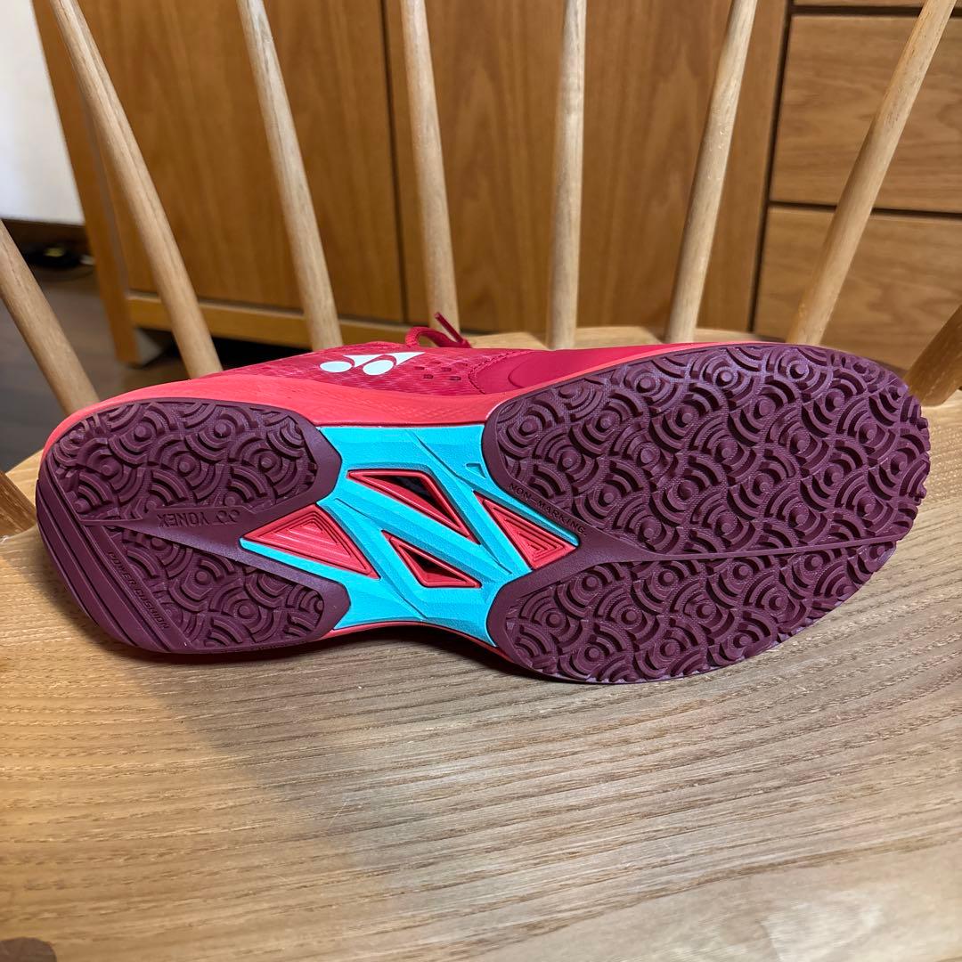YONEX テニスシューズ SHYTSCMG 25.5 レッド