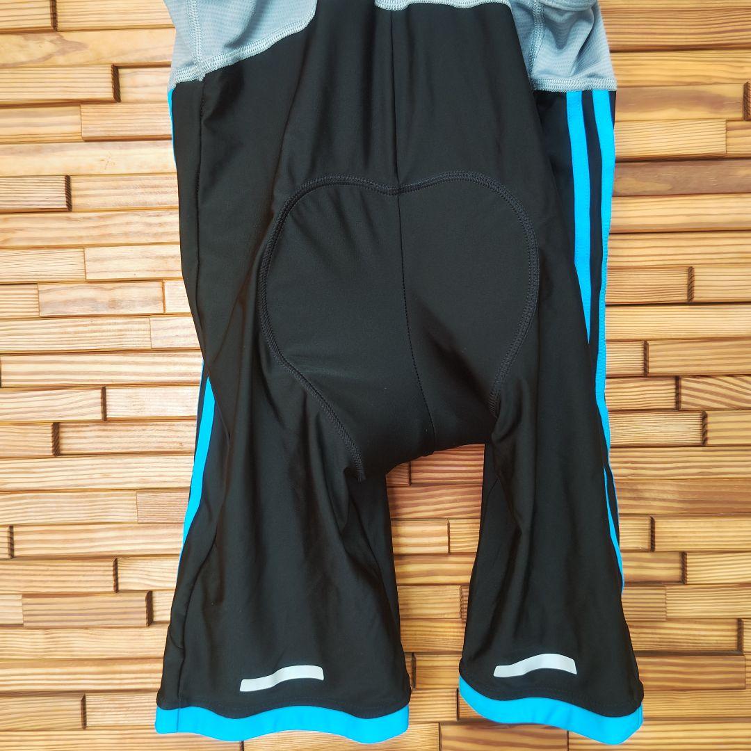 adidas アディダス サイクルパンツ ビブショーツ Oサイズ XL 黒