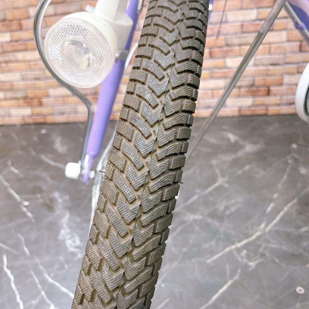 【45】子供用自転車 子供車 GIRILS LABO パープル 22インチ