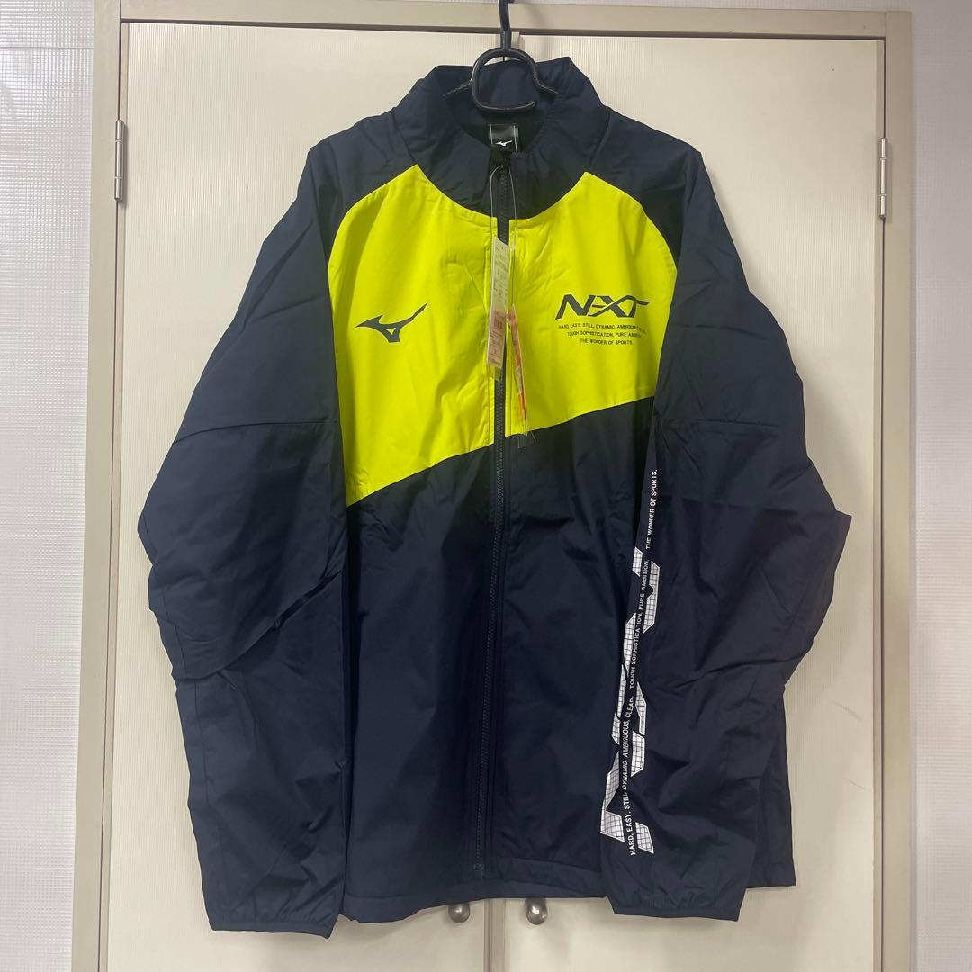 正規品 ミズノ ウィンドブレ－カ－上下セット 2XL ディ－プネイビー