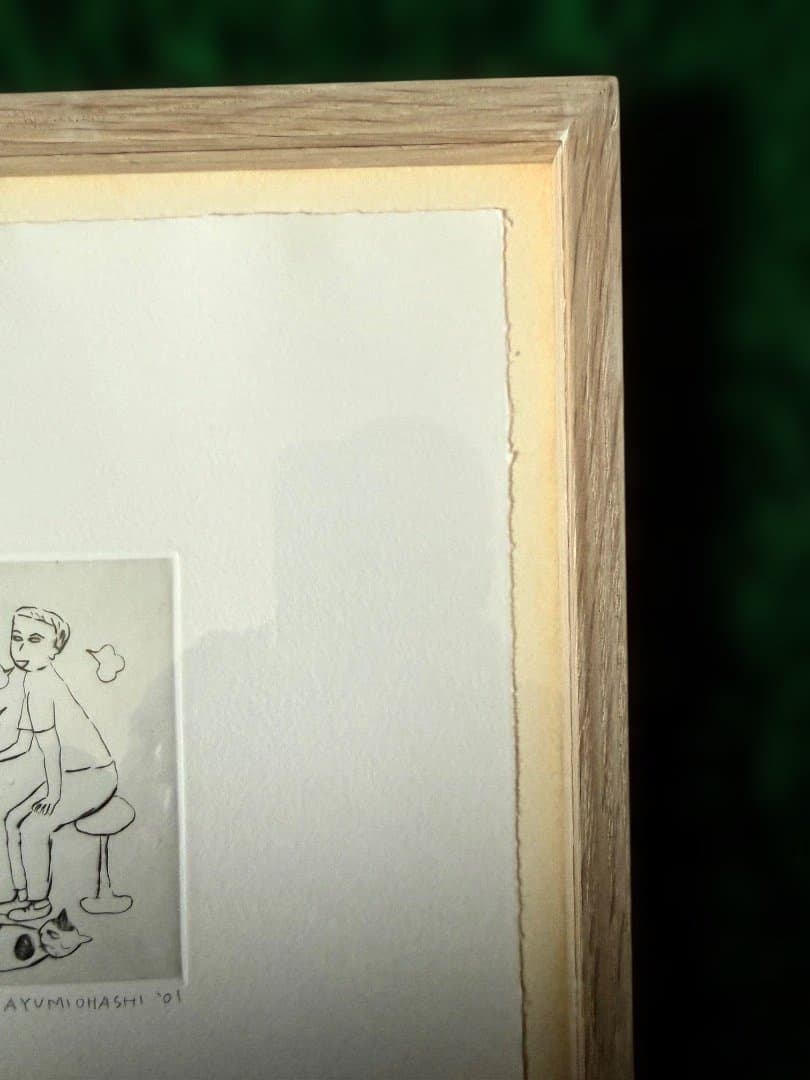 村上春樹著『村上ラヂオ』挿絵版画　大橋歩作「真っ白な嘘」