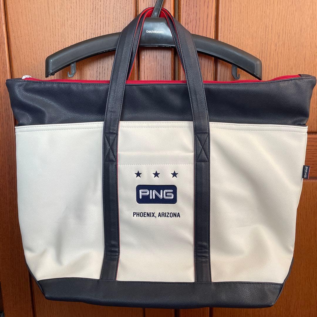 PING ゴルフバッグ ホワイト/ネイビー