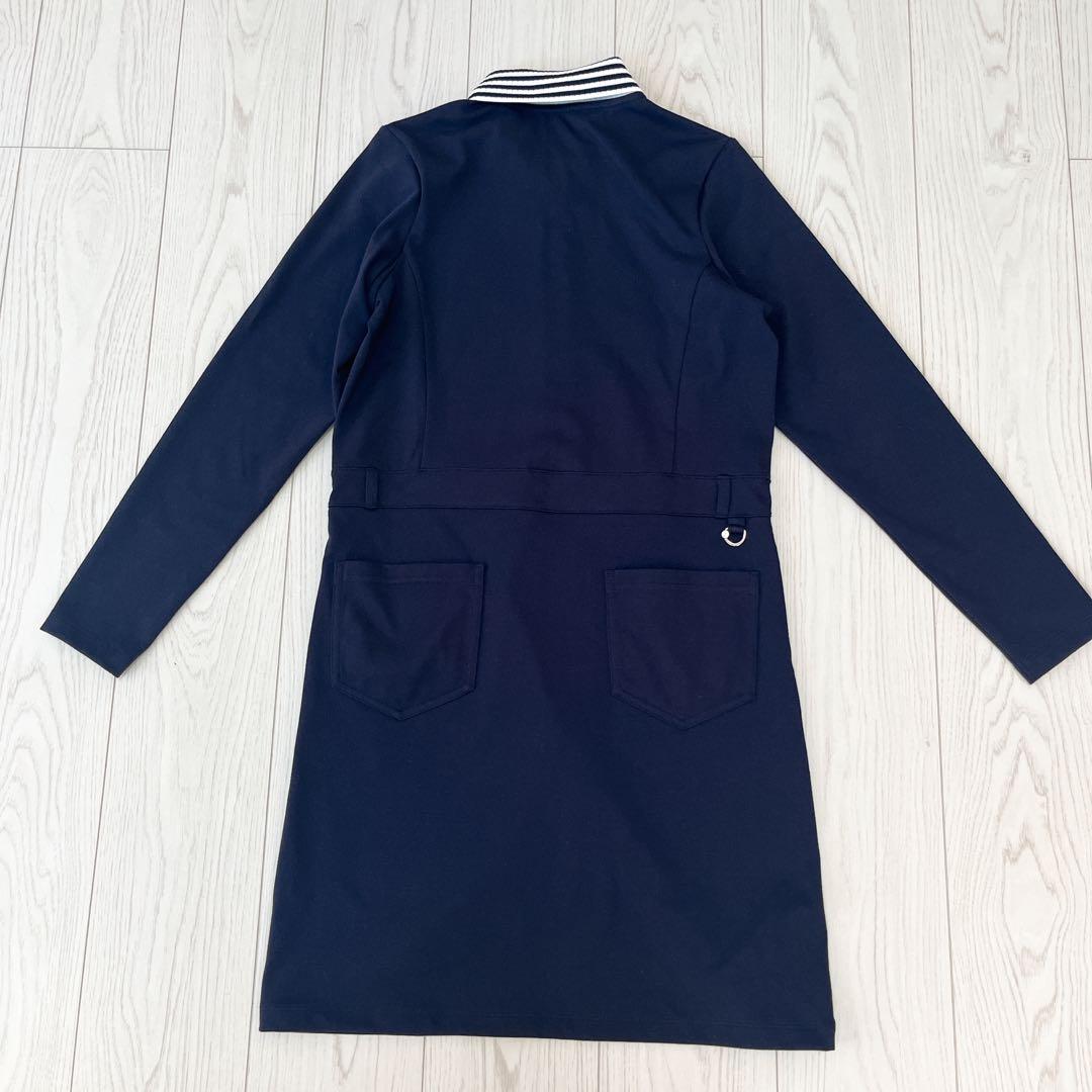 ☆Munsingwear マンシングウェア ゴルフウェア ワンピース 紺色 M
