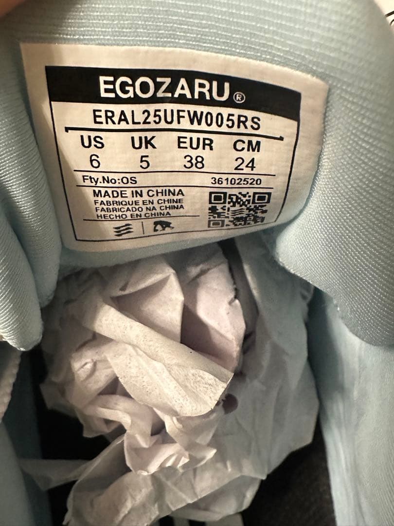 ★新品未使用★EGOZARU RIKU1 WHITE×BLUE 24cm