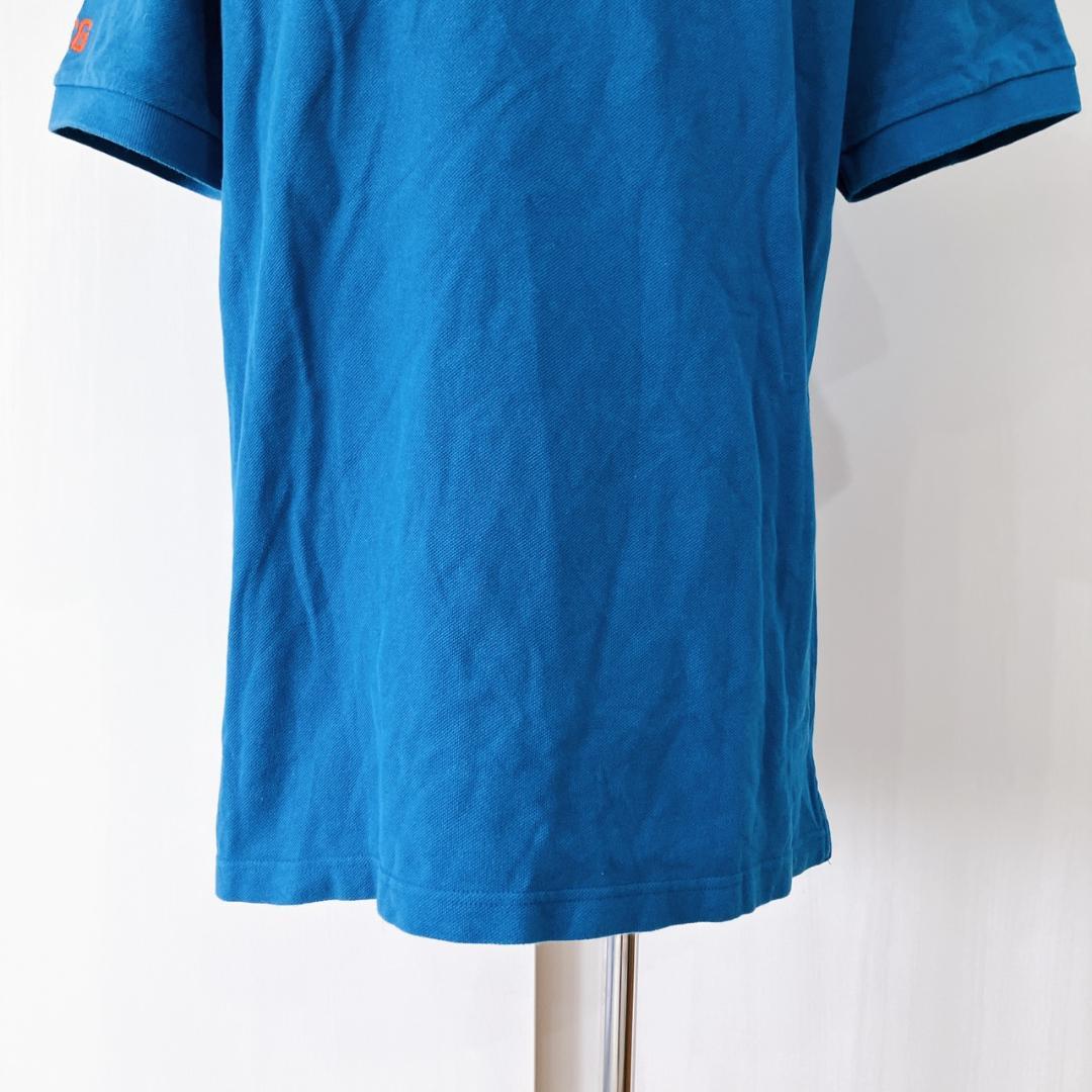 【美品】　パーリーゲイツ　カノココットン半袖ポロシャツブルーメンズ日本製